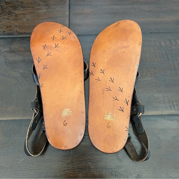 Beek By Two Birds Women's Brown Leather Sandals Size 6 - Picture 5 of 6